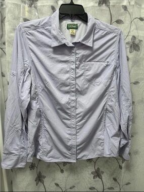 L.L. Bean women's Light Lavender Button-Down Shirt